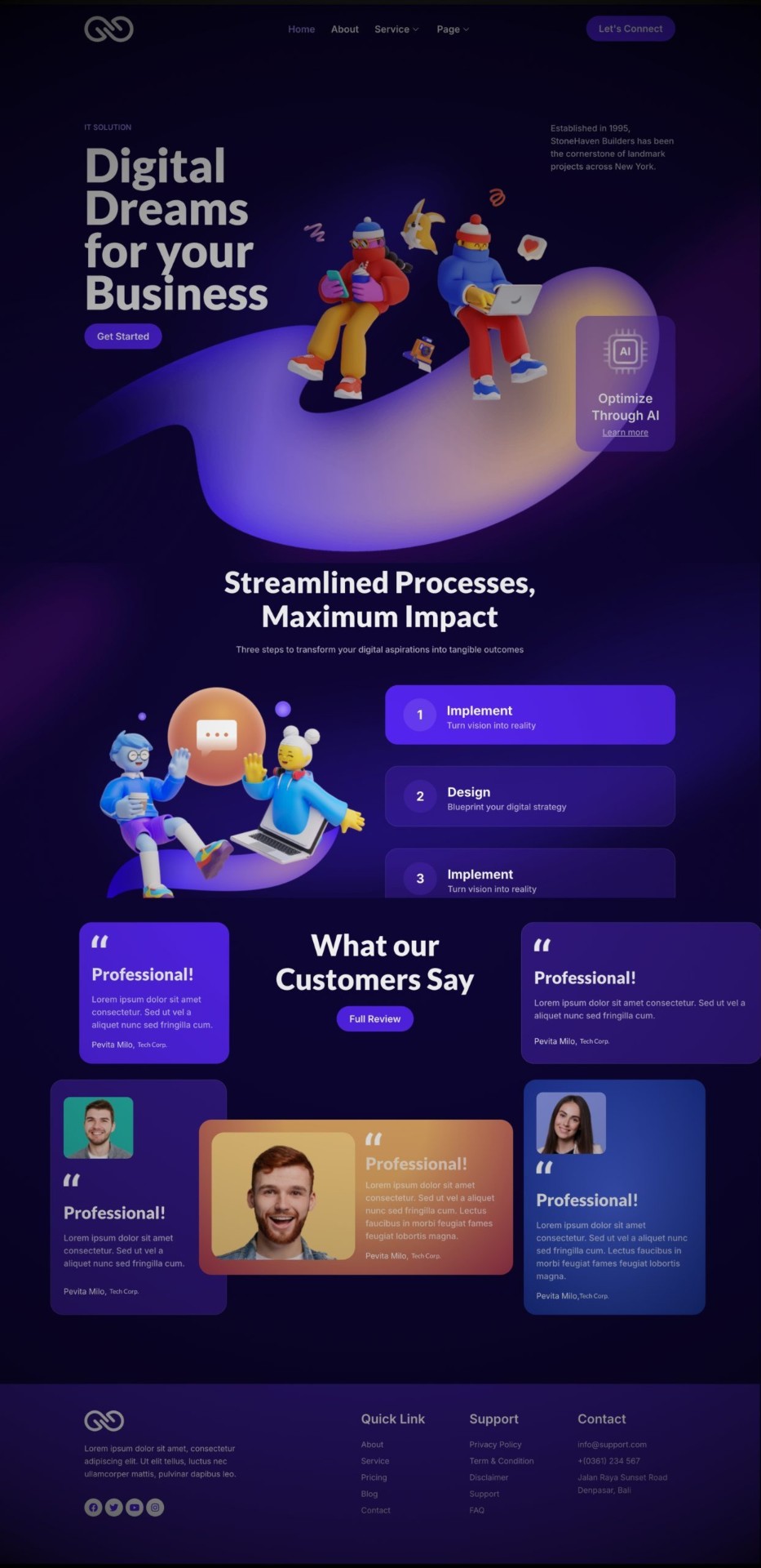IT Solutions Website Example