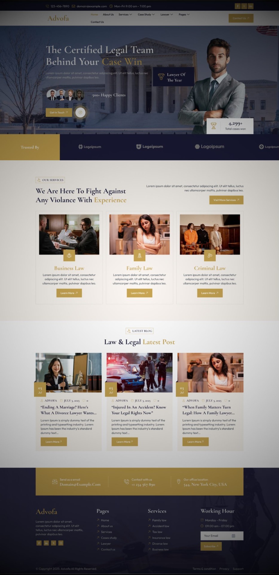 Law Firm Website Example